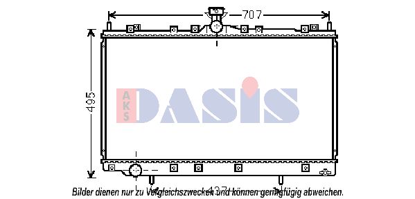 AKS DASIS radiatorius, variklio aušinimas 140097N